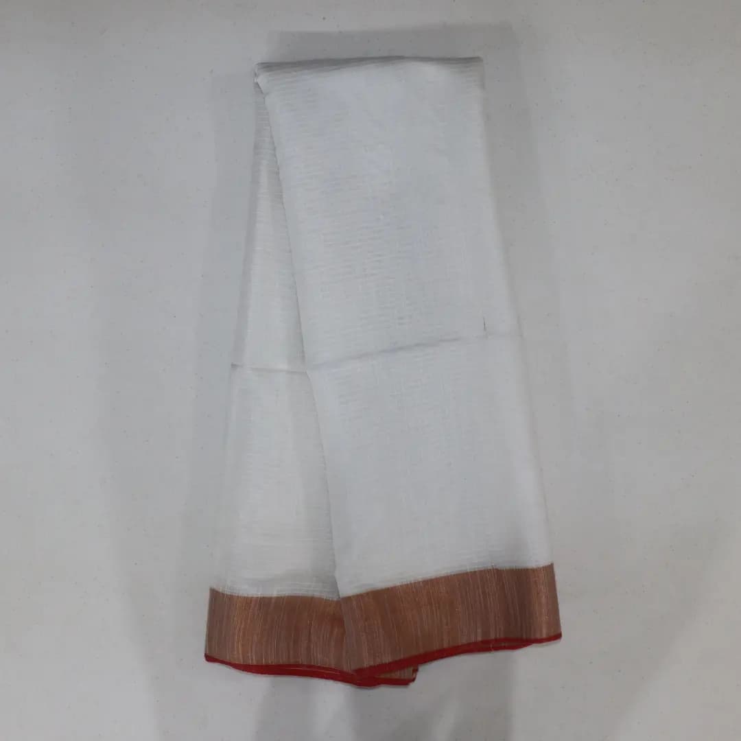 Cotton linen saree