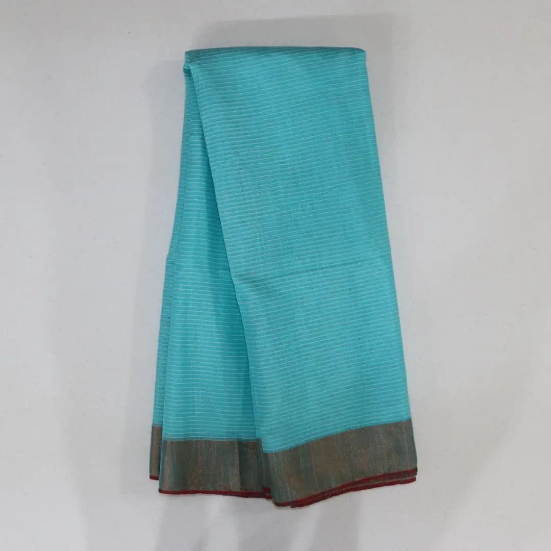 Cotton linen saree