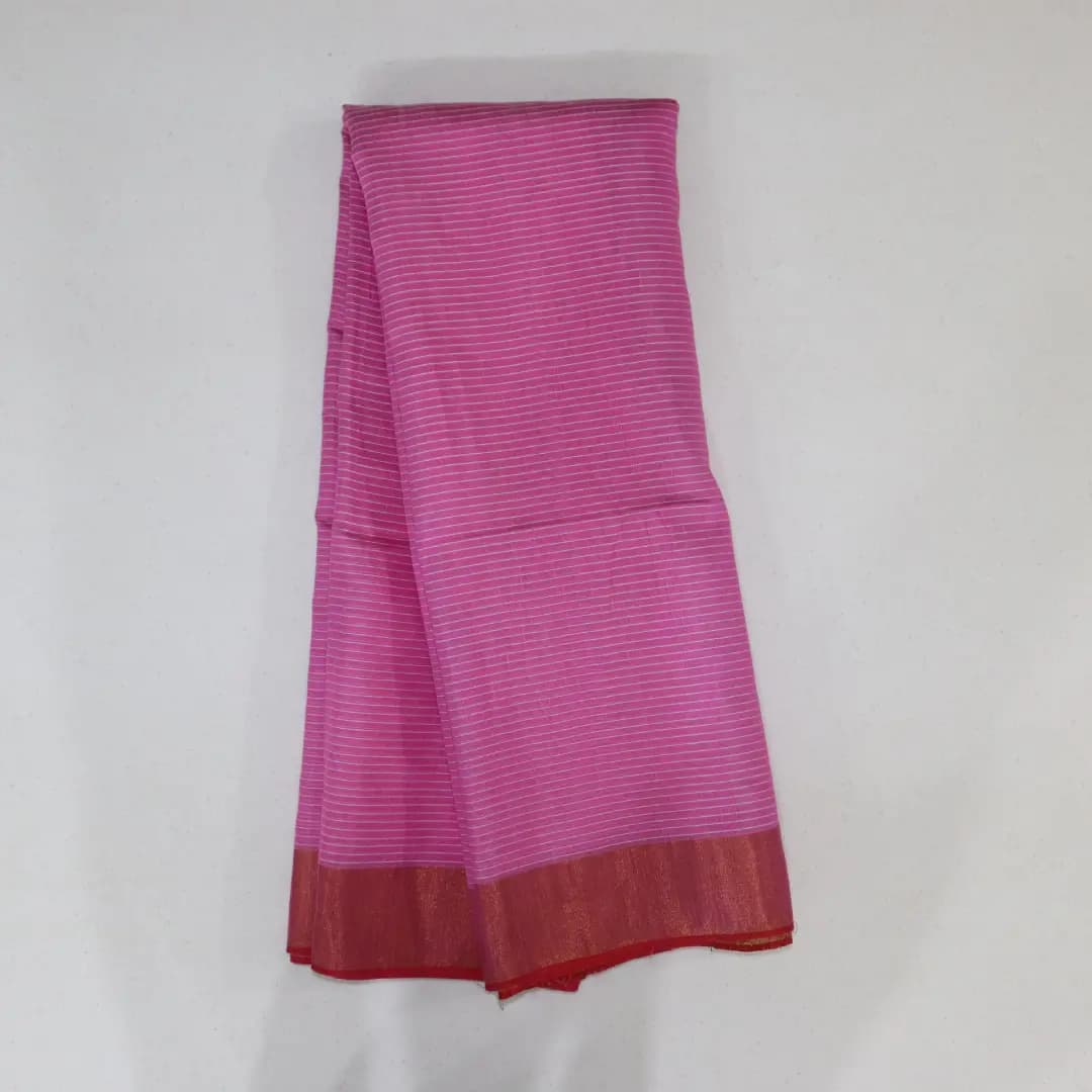 Cotton linen saree